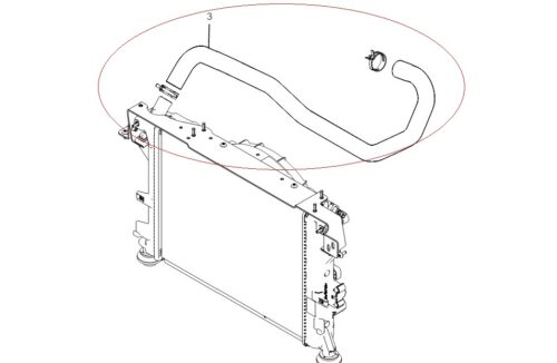 Hose Asm-HT, Rad In_C131111401002