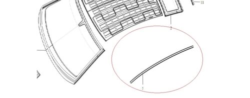 Molding Assy - Roof Ditch L_C131179401100